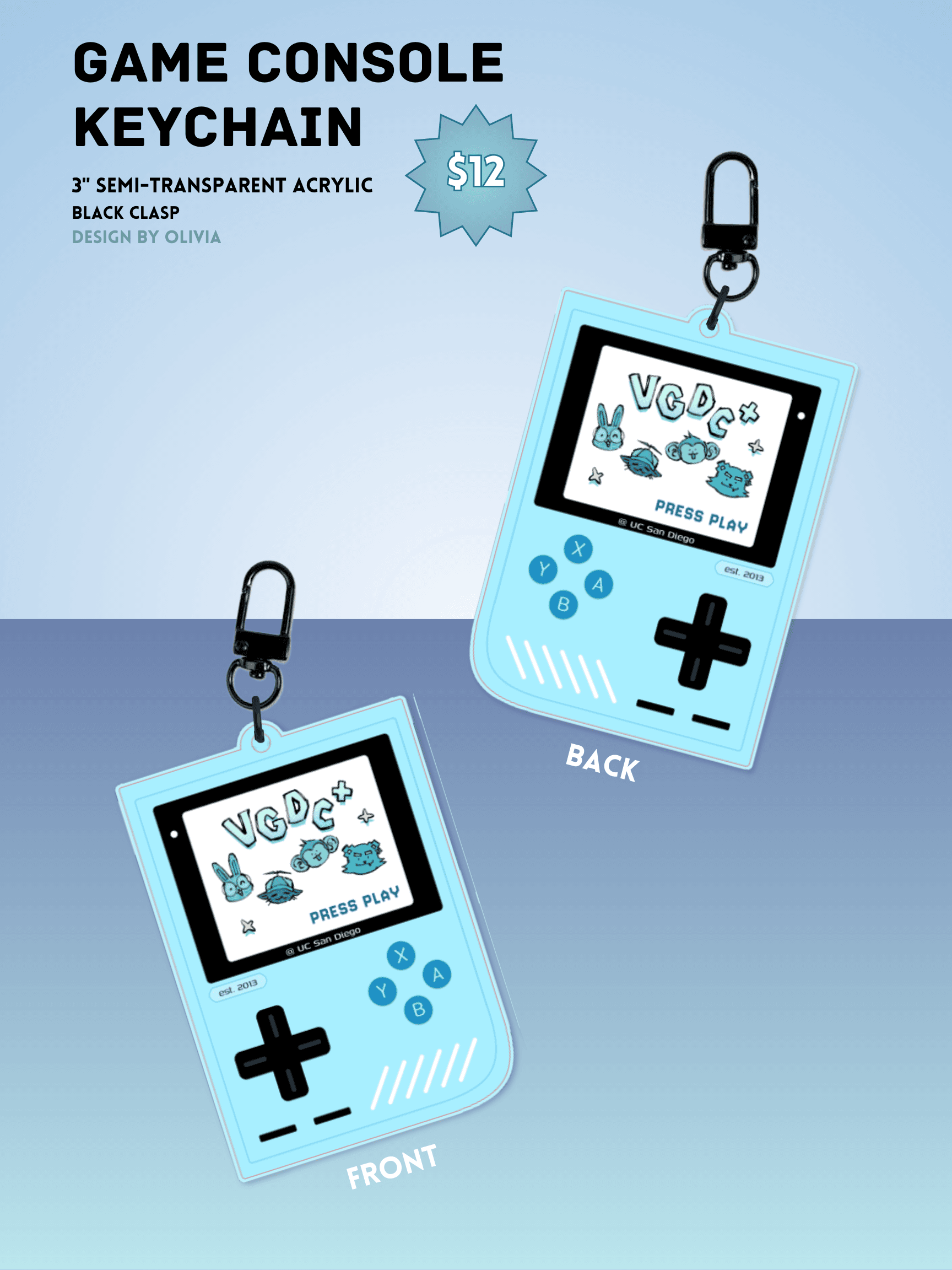 Game Console Keychain